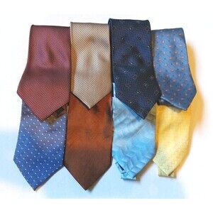 Kailong Tie Lot Of 8/100% Silk Men's Neck Tie